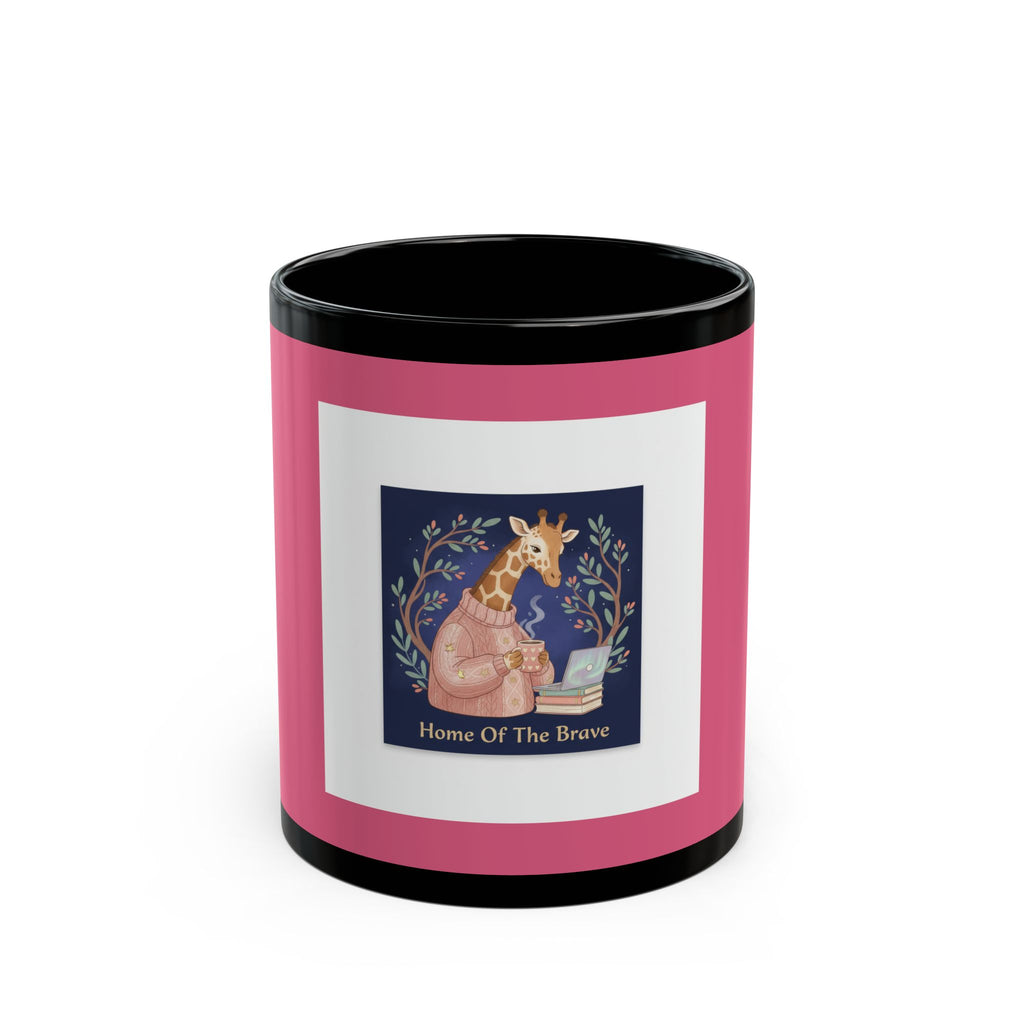 Giraffe Black Mug 11oz – Home of the Brave