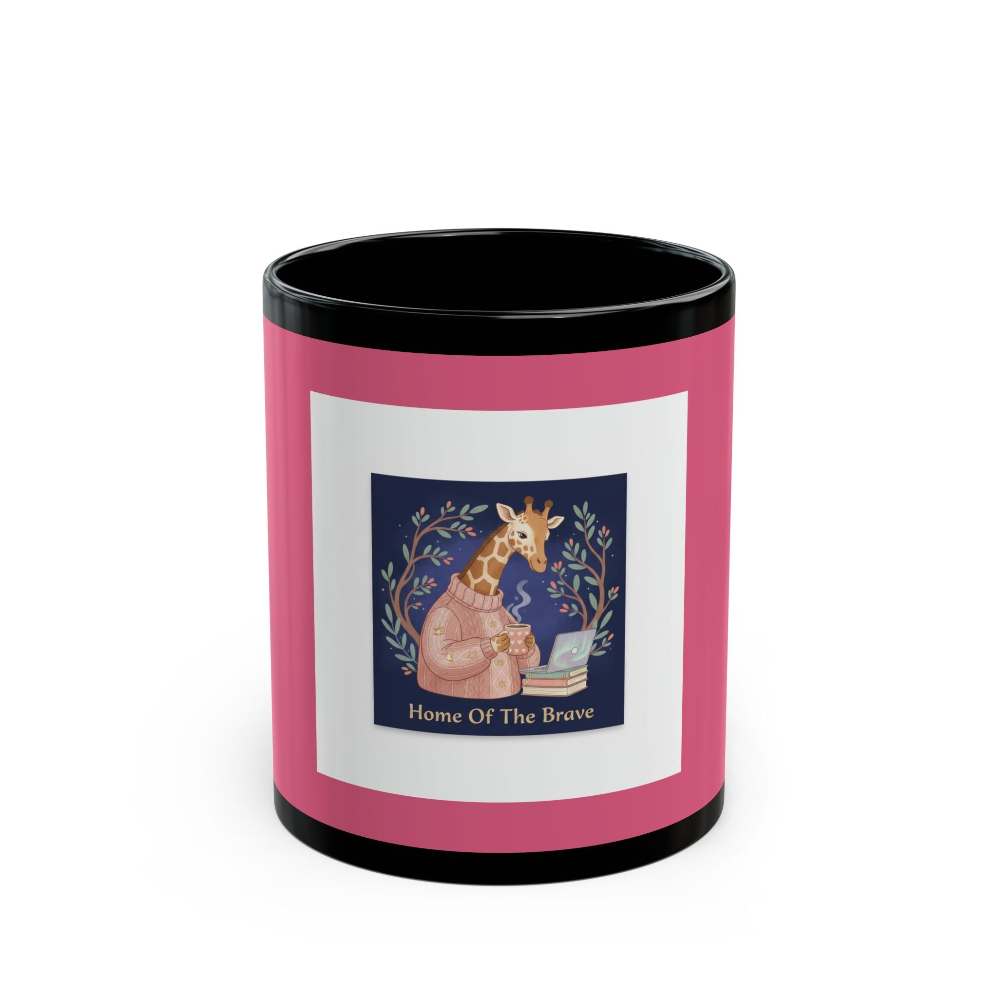 Giraffe Black Mug 11oz – Home of the Brave