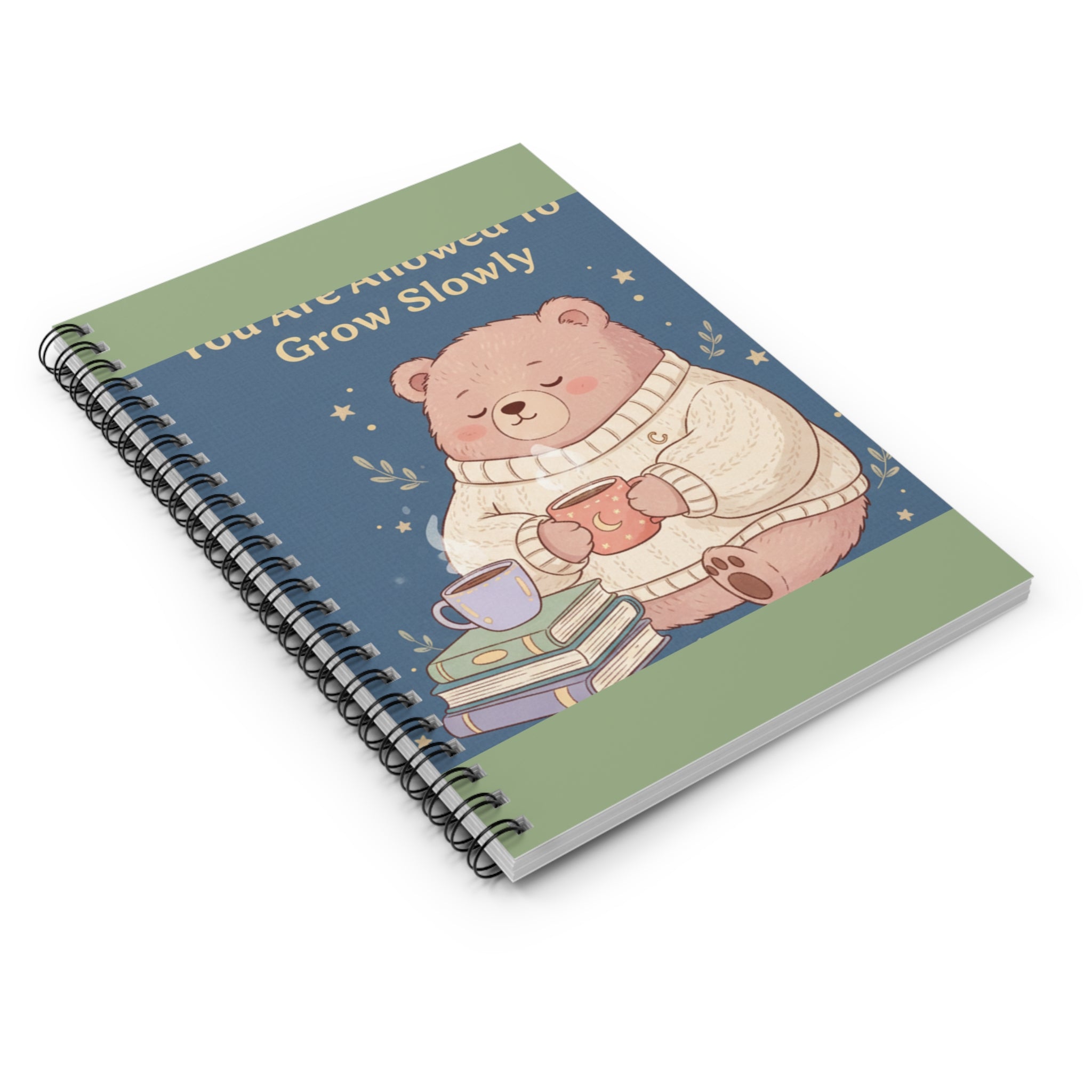 Bear Spiral Notebook – You Are Allowed to Grow Slowly