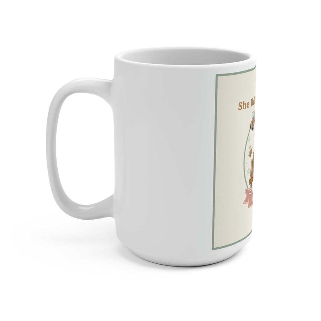 She Believed She Could Bees Mug 15oz