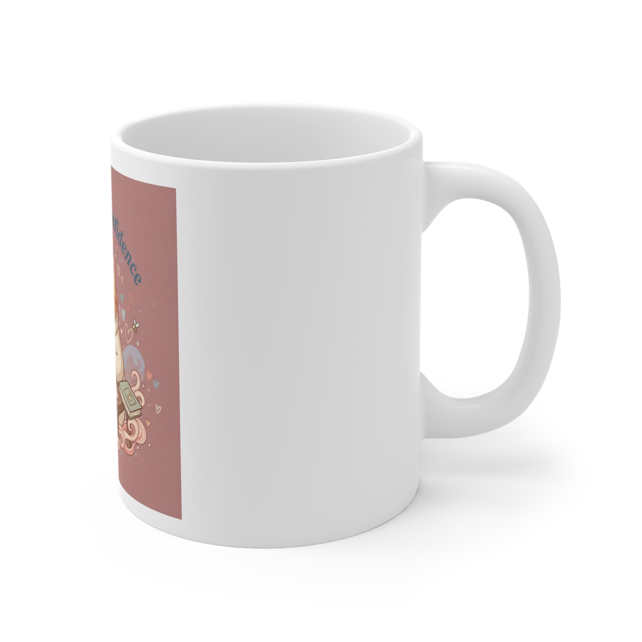 Coffee And Confidence Cat Mug 11oz