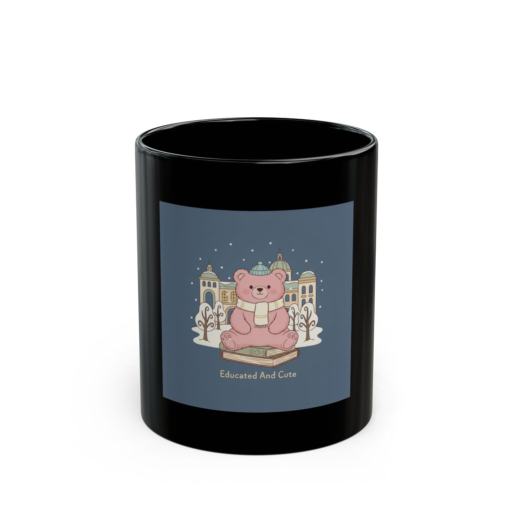 Bear Black Mug 11oz – Educated and Cute