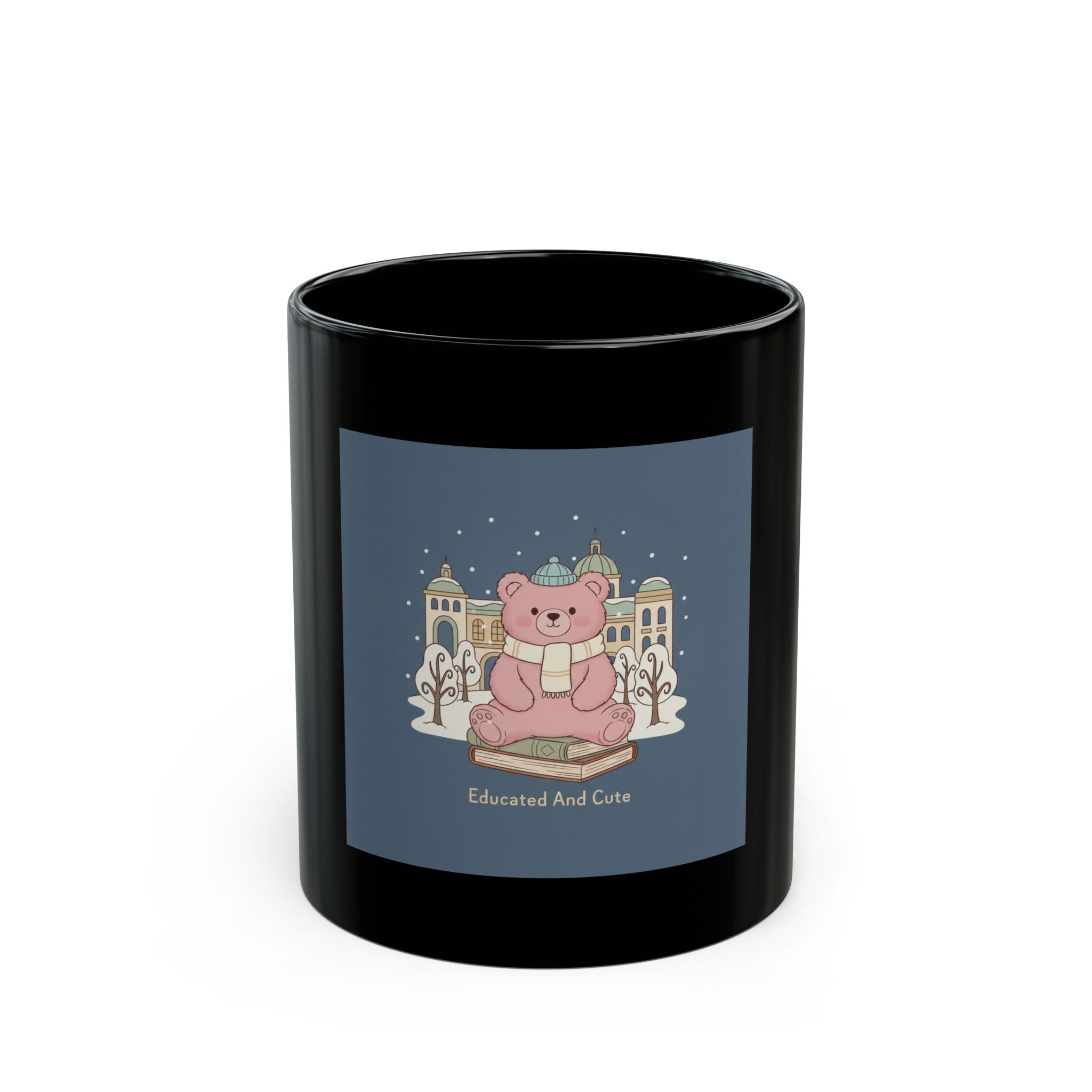 Bear Black Mug 11oz – Educated and Cute