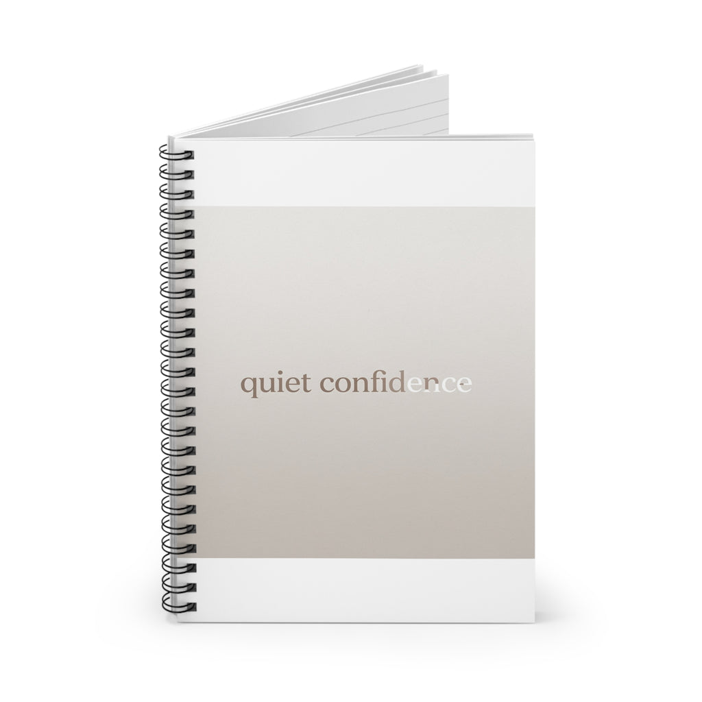 quiet confidence Spiral Notebook
