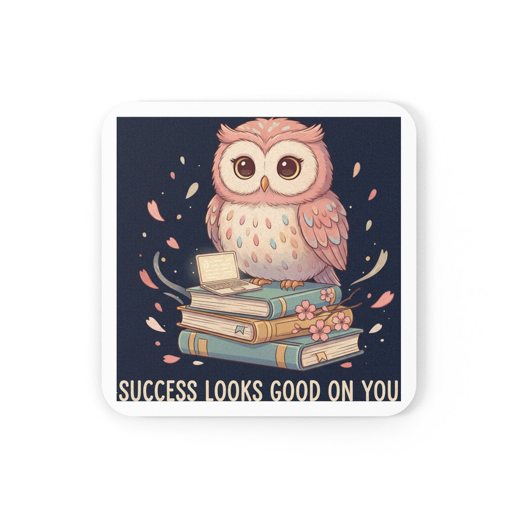 Owl Cork Coaster – Success Looks Good on You