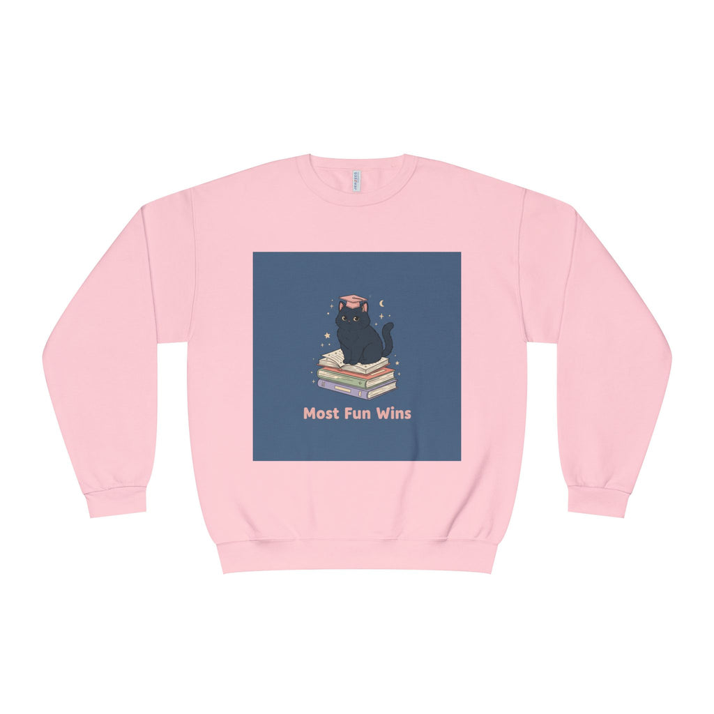 Black Cat Crewneck Sweatshirt – Most Fun Wins