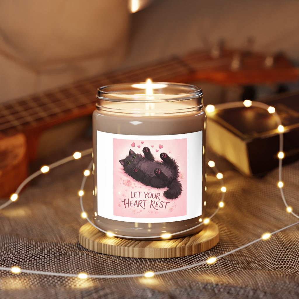 LET YOUR HEART REST Cat Scented Candle