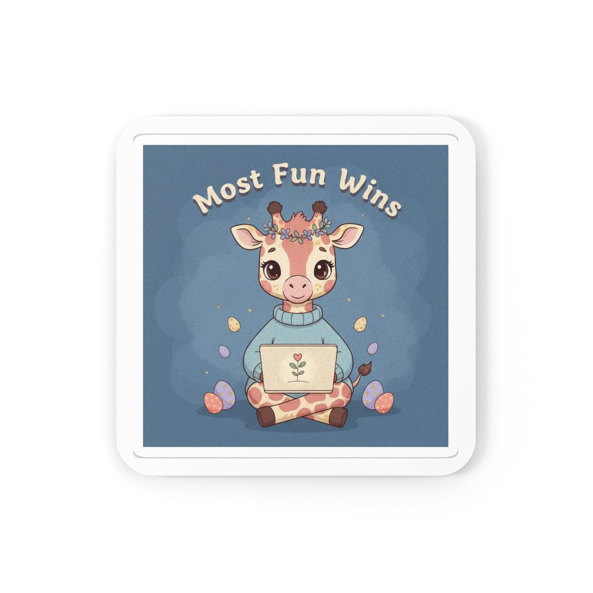 Giraffe Cork Coaster – Most Fun Wins
