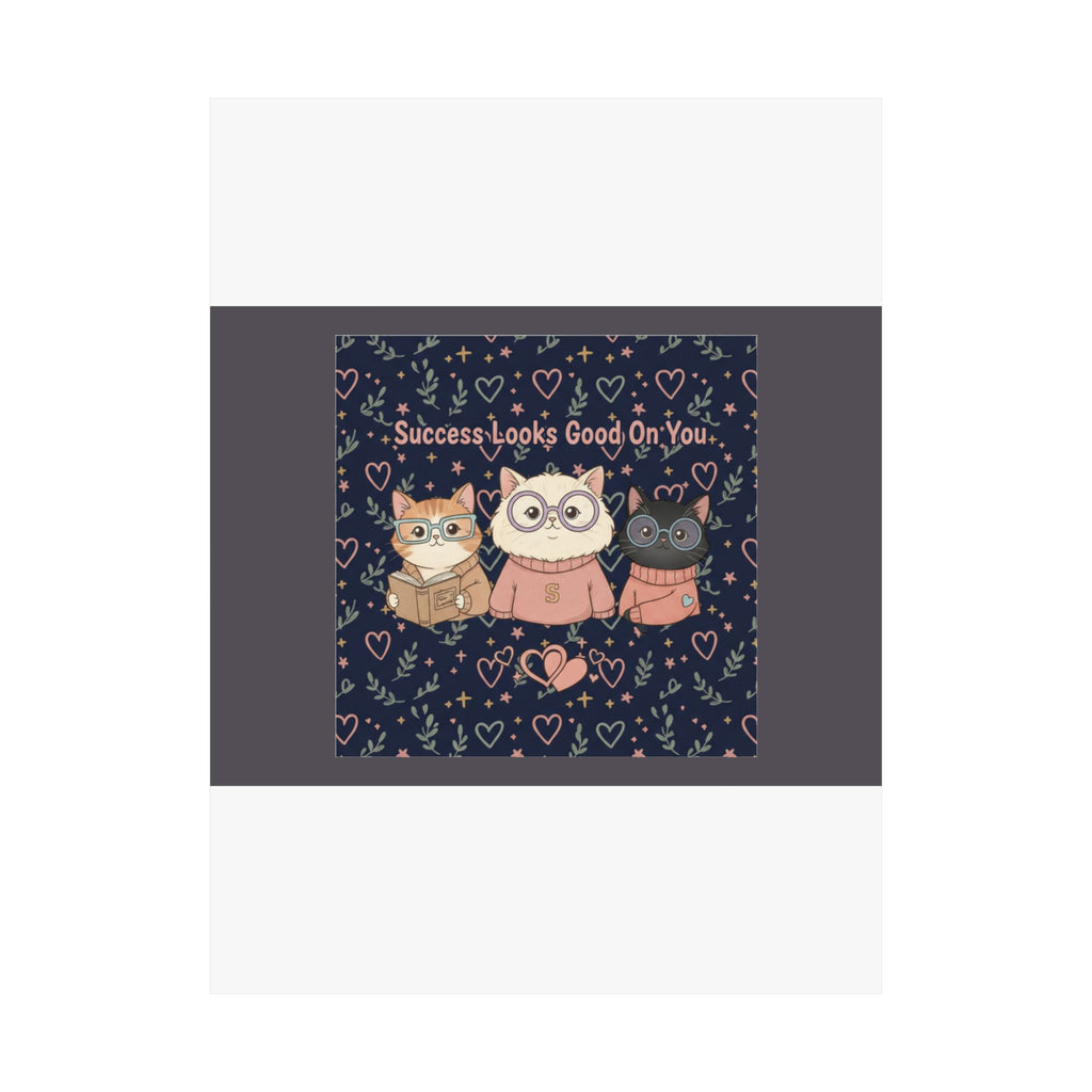 Cats With Glasses Poster – Success Looks Good on You