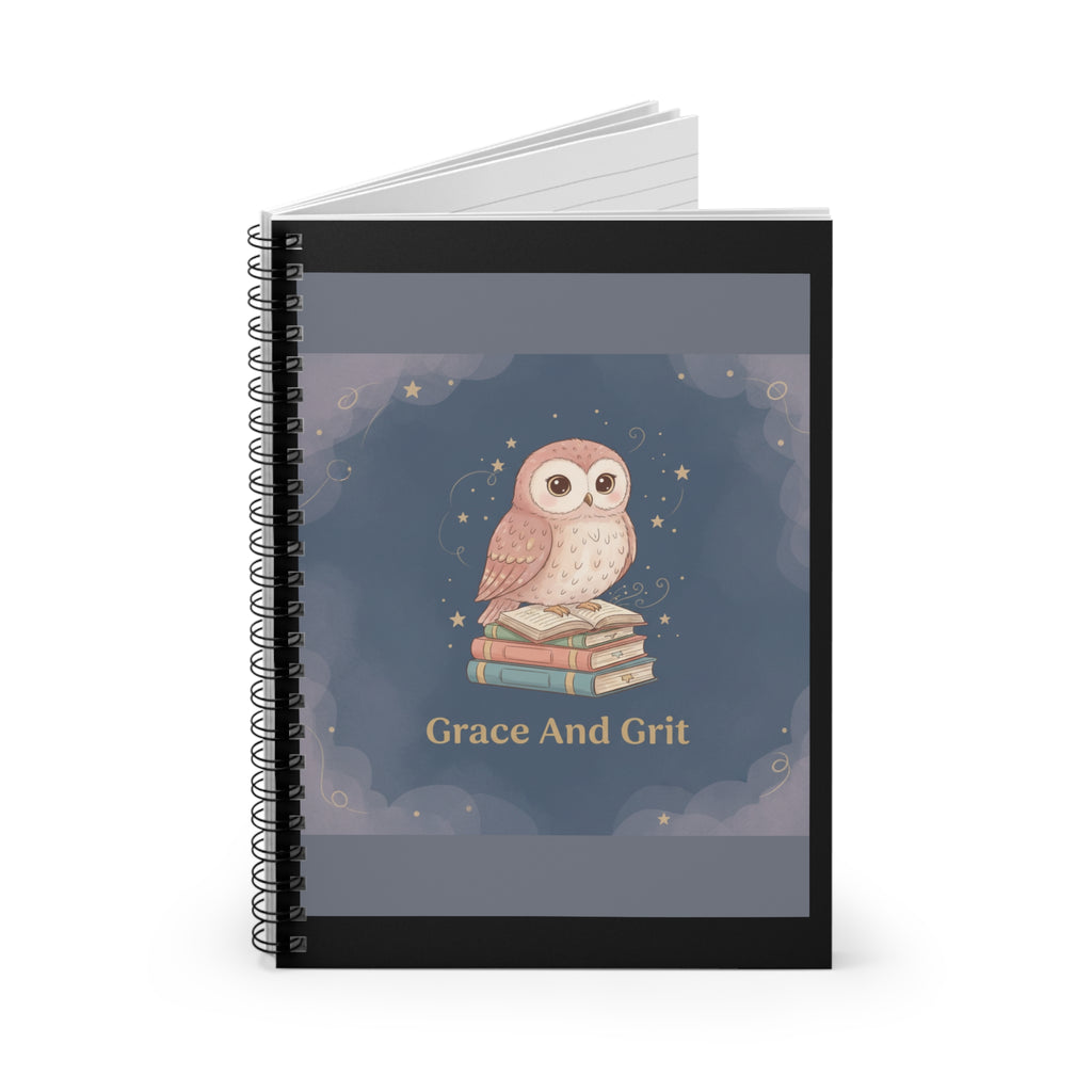 Owl Spiral Notebook – Grace and Grit