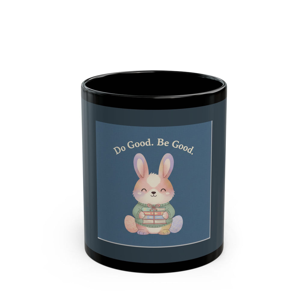 Bunny Black Mug 11oz – Do Good Be Good
