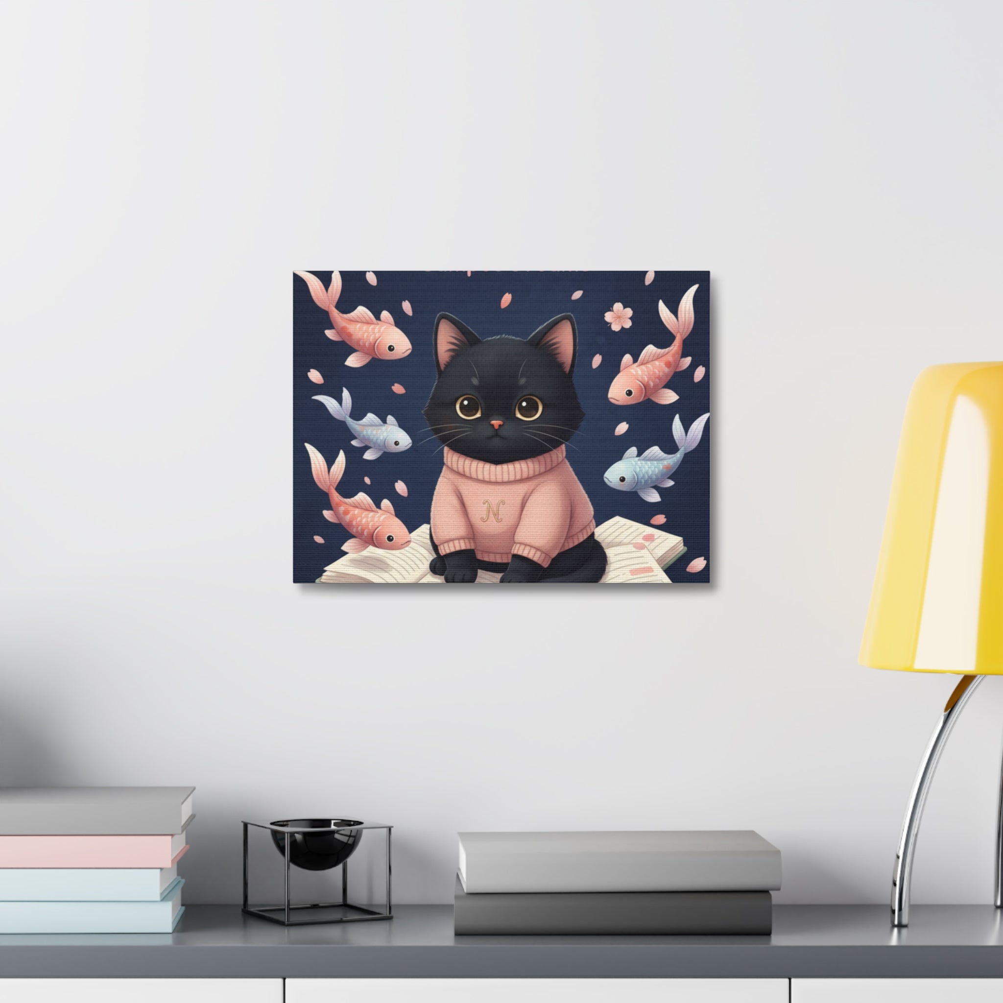 Black Cat Canvas Print – Success Looks Good on You Campus Dreams