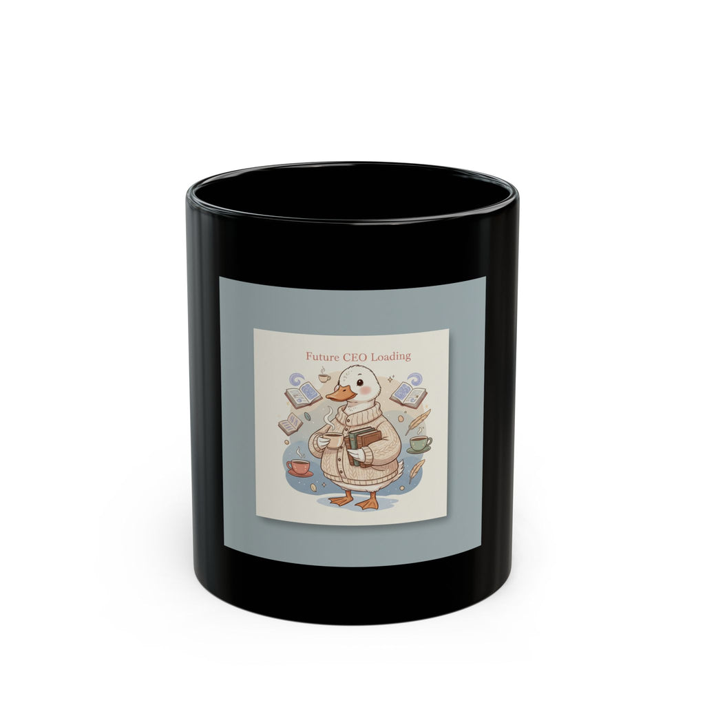 Future CEO Loading Duck Black Mug 11oz