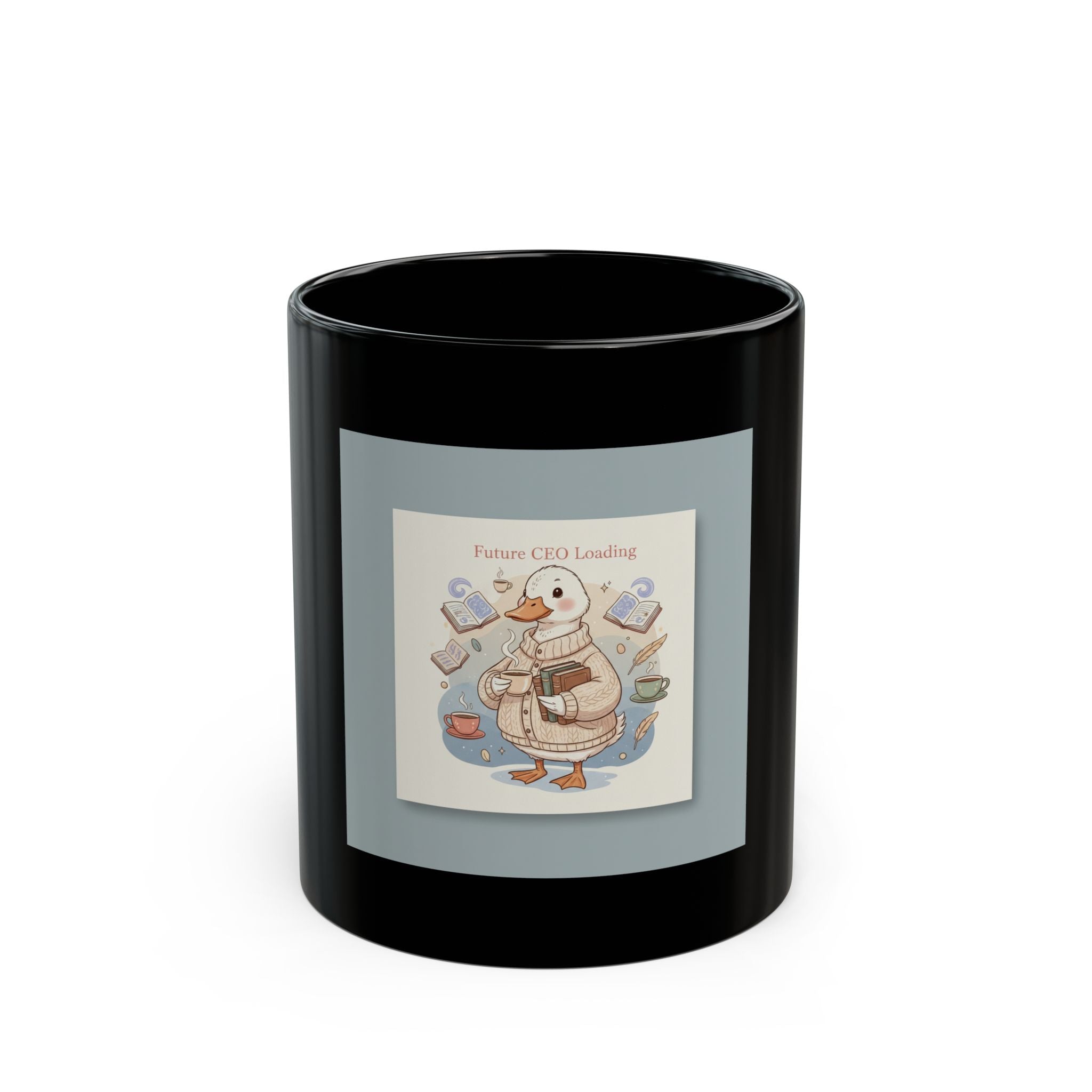Future CEO Loading Duck Black Mug 11oz