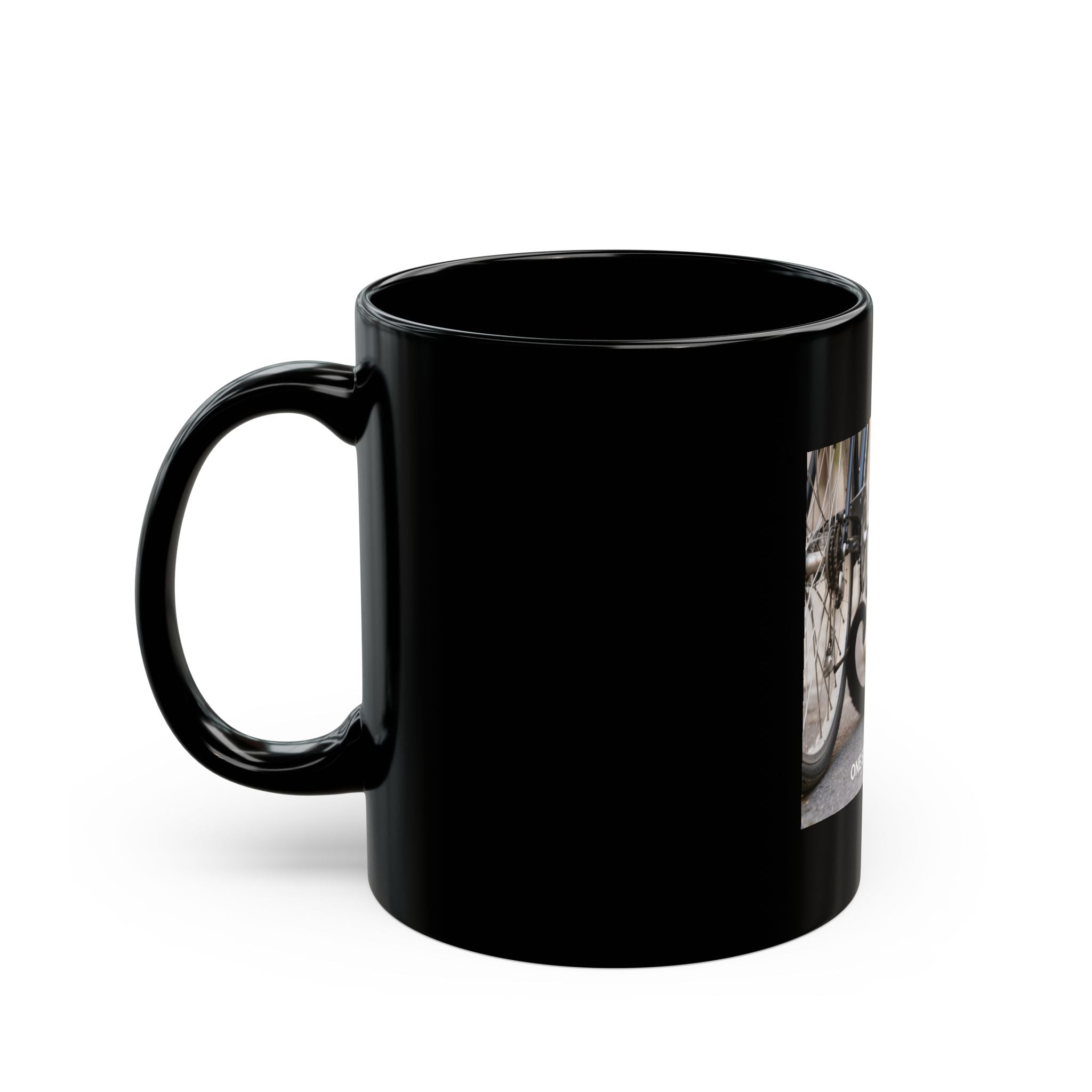 ONE STEP AT A TIME Black Mug
