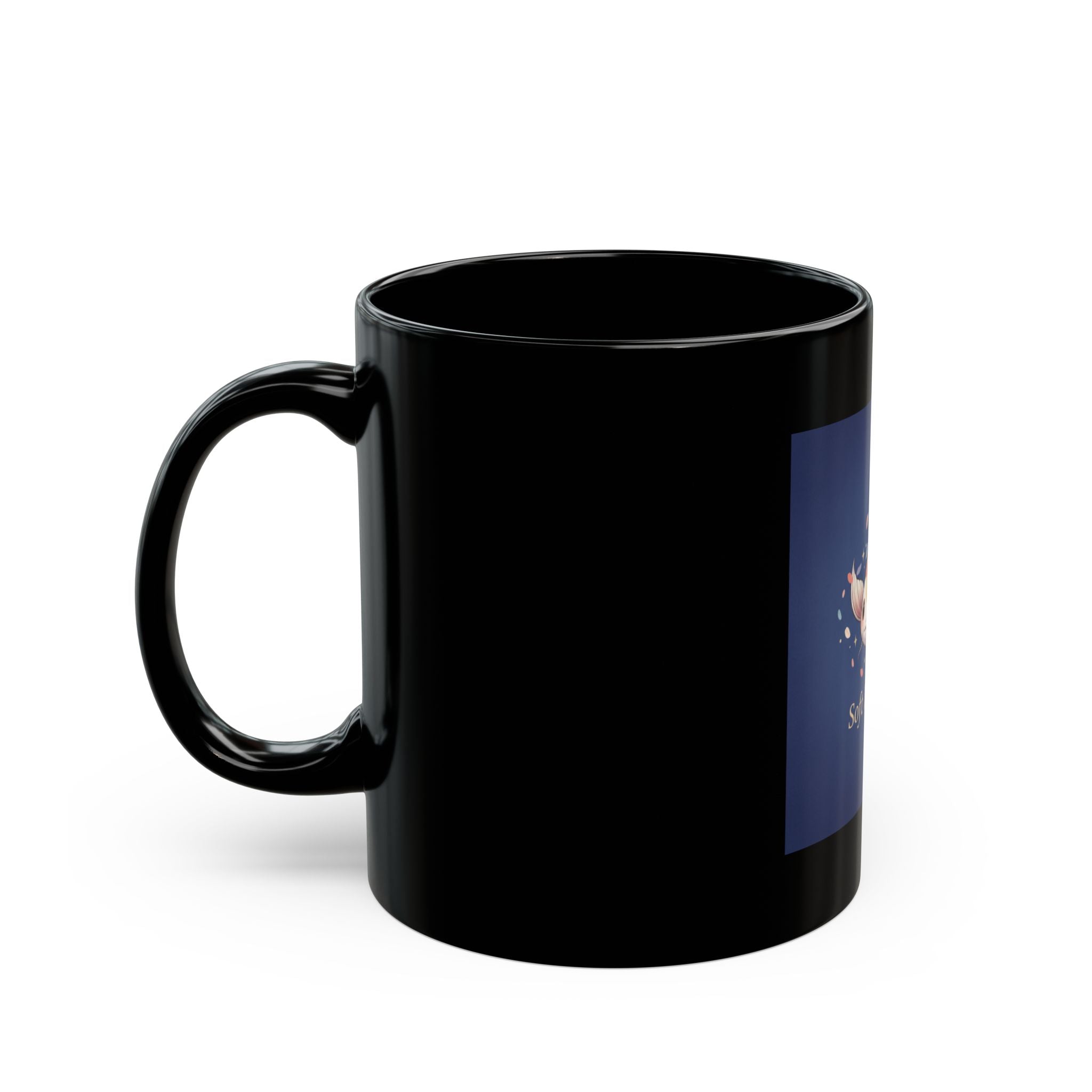 Bunny Black Mug 11oz – Soft Life Scholar