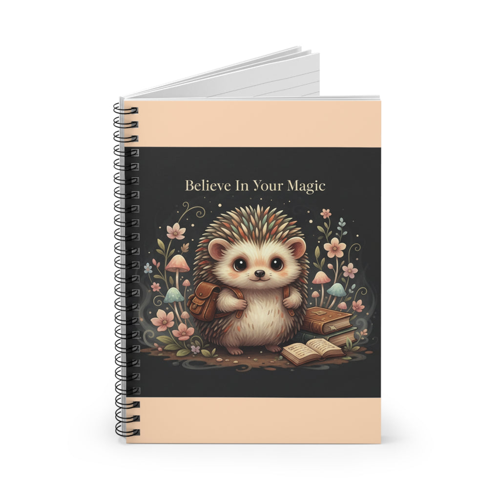 Hedgehog Spiral Notebook – Believe in Your Magic