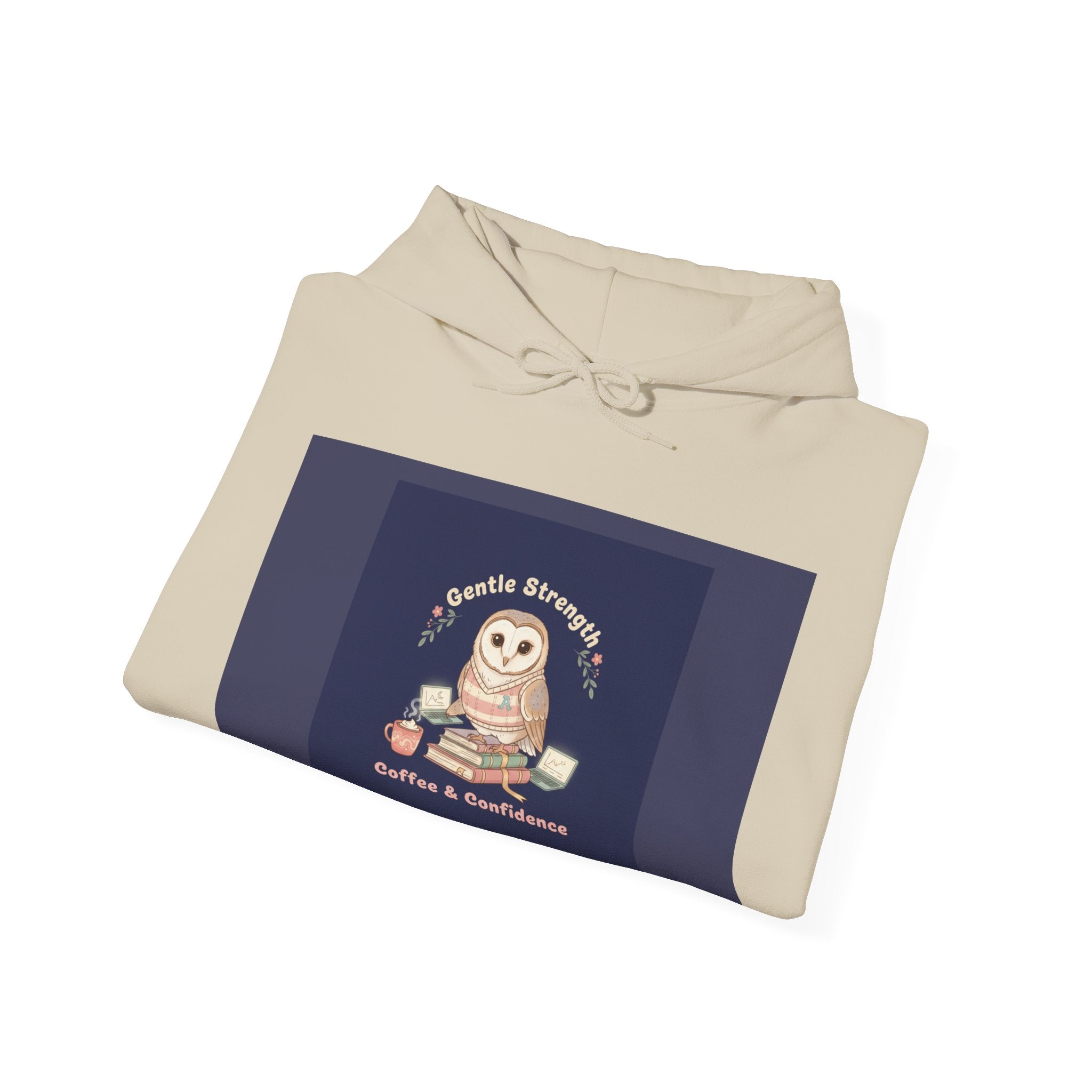 Owl Hoodie – Gentle Strength Coffee Confidence