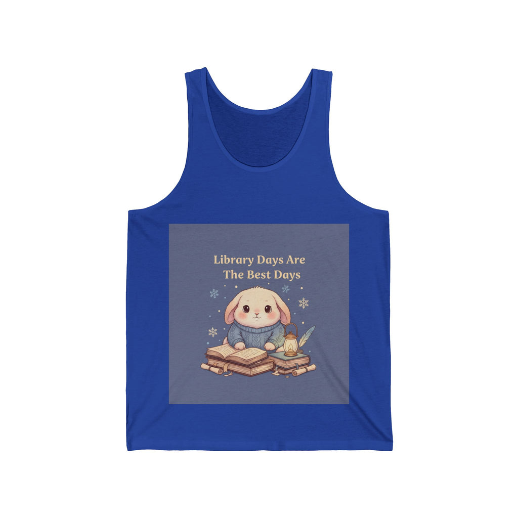 Bunny Tank Top – Library Days Are the Best Days