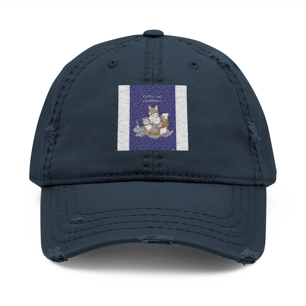 Kitsune Dad Hat – Coffee and Confidence