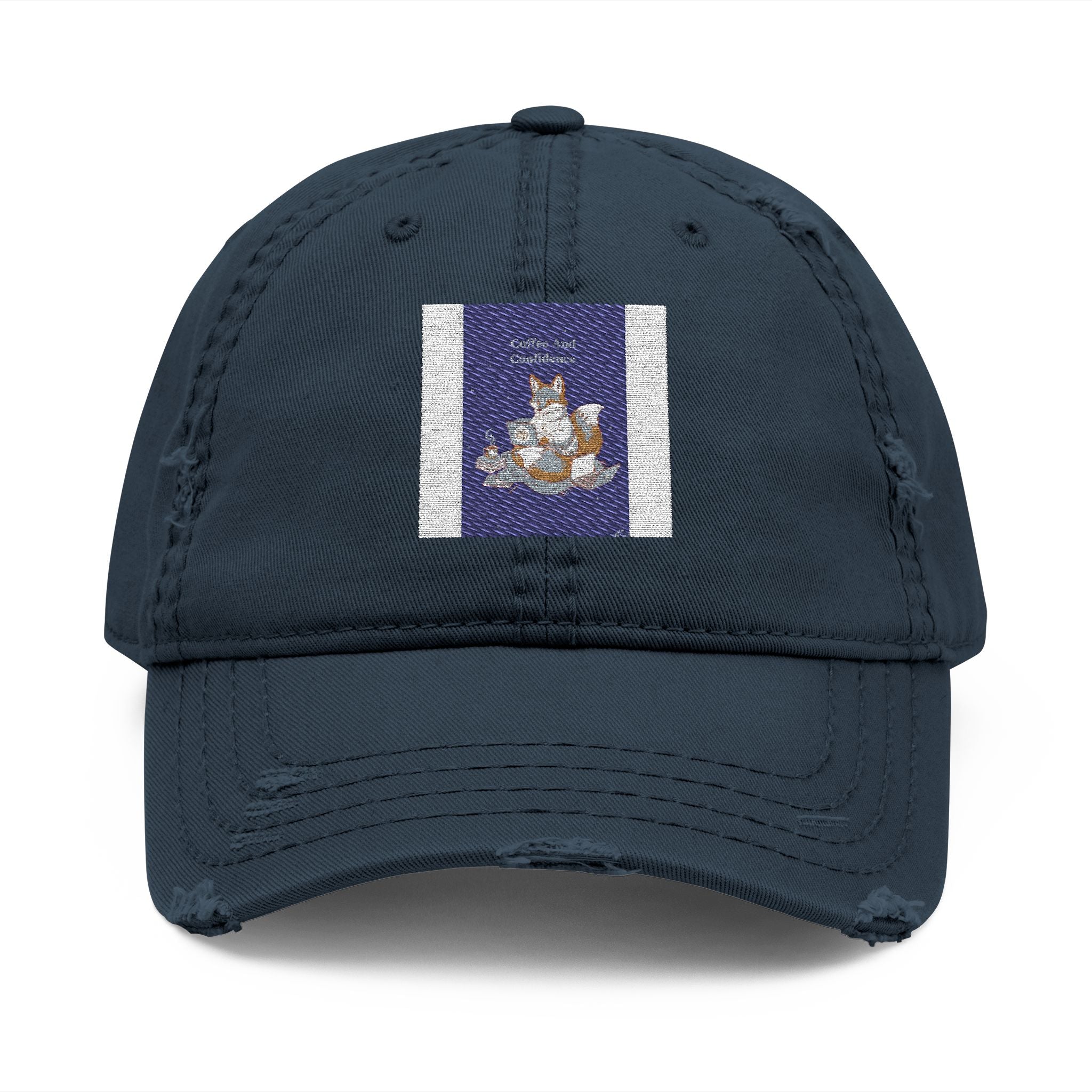 Kitsune Dad Hat – Coffee and Confidence