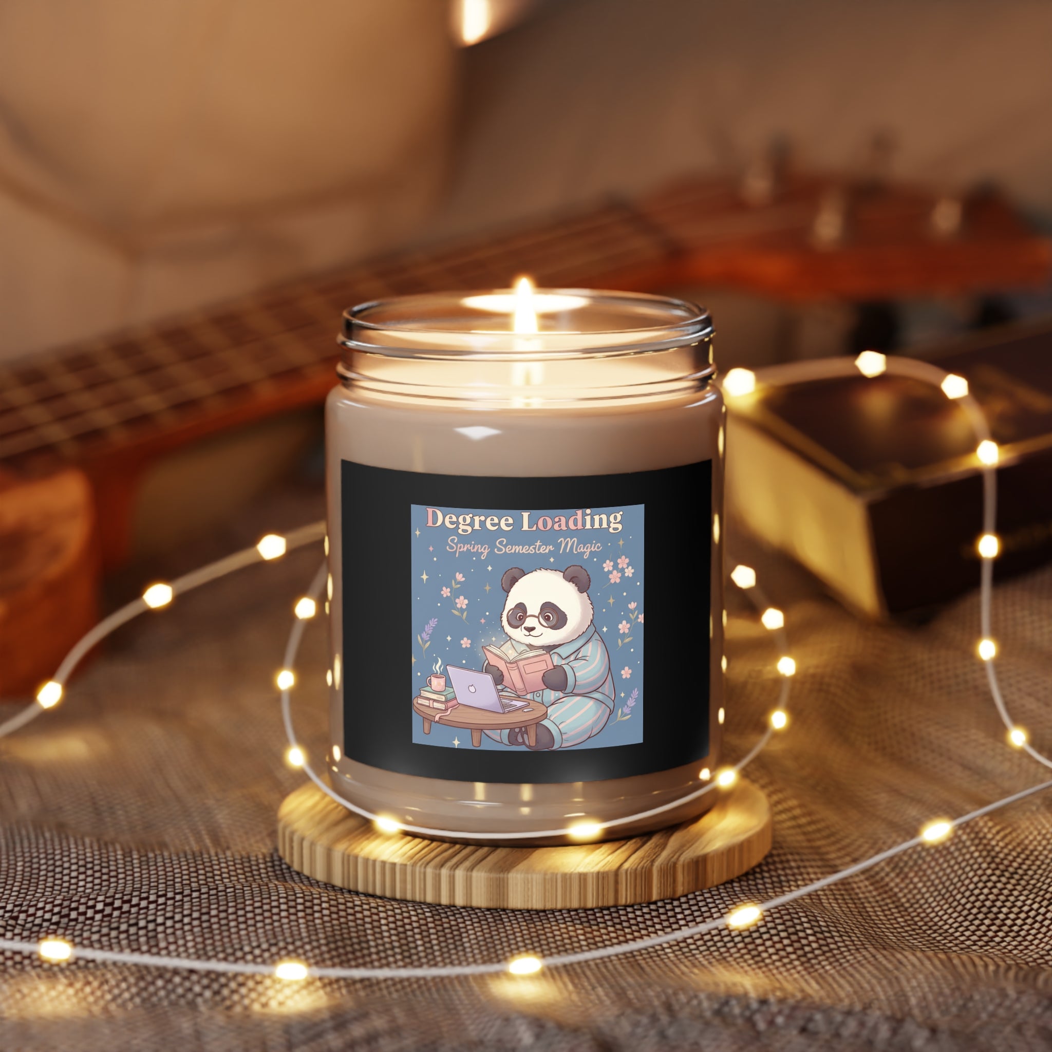 Panda Scented Candle – Degree Loading Spring Semester Magic
