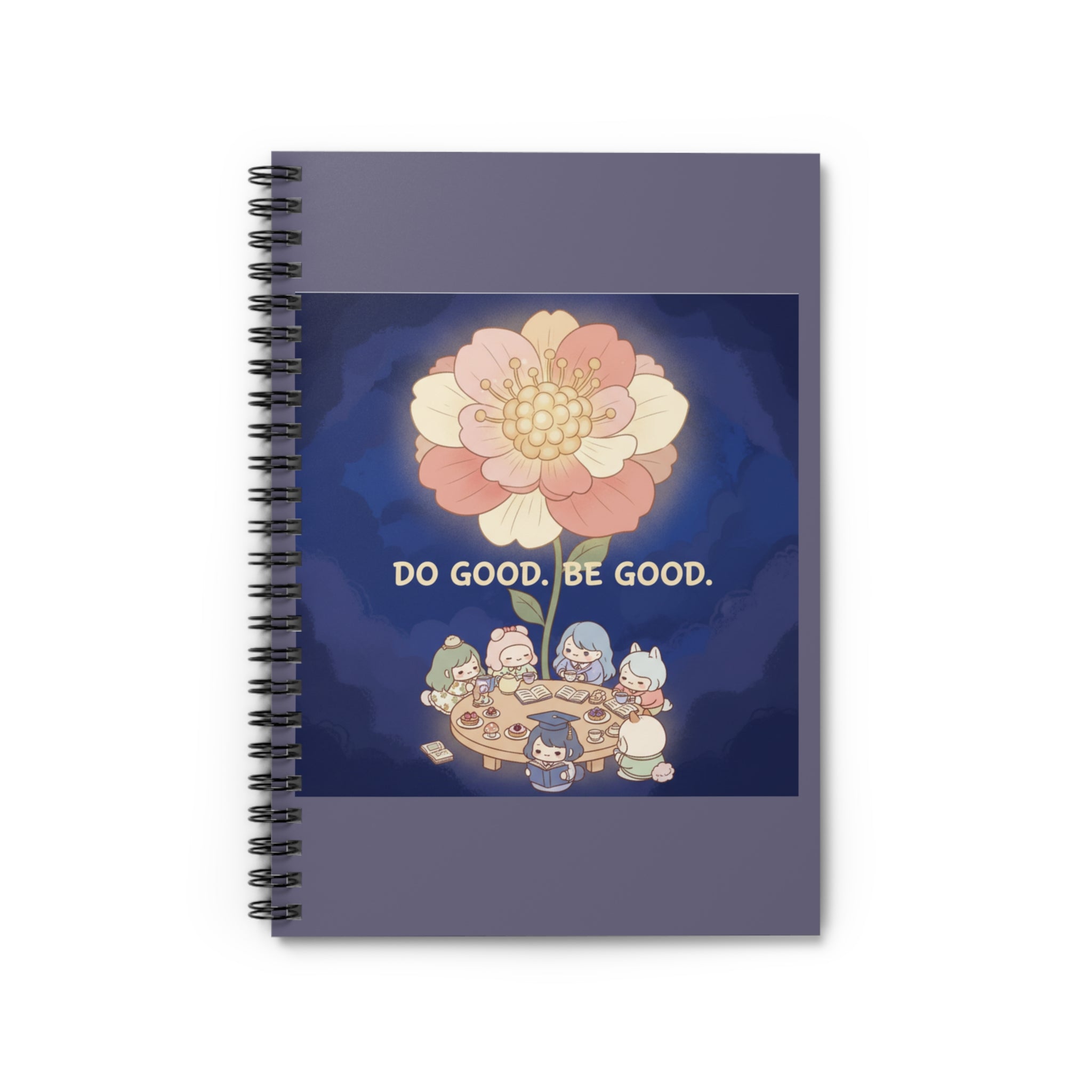 Tiny Chibi Creatures Spiral Notebook – Do Good Be Good