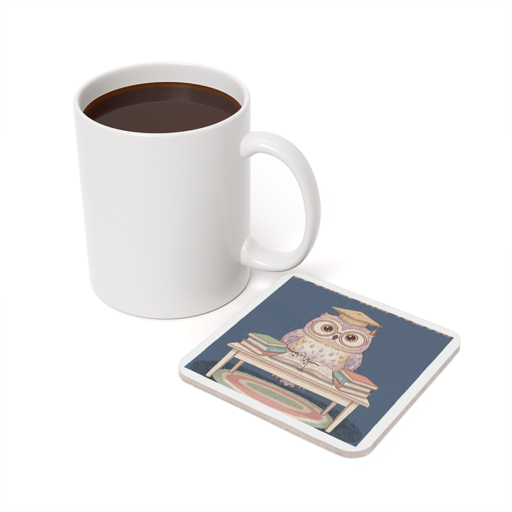 Owl Cork Coaster – Be Gentle With Yourself