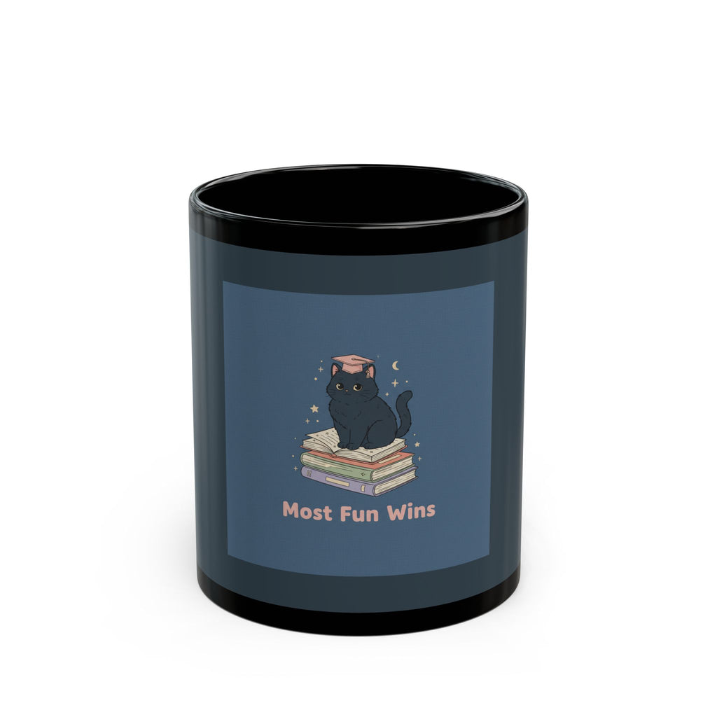 Black Cat Black Mug 11oz – Most Fun Wins