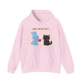 "LOVE CAN BE SOFT" Black Cat Hoodie | College Girl Gift | Fashion | KayKay Classics