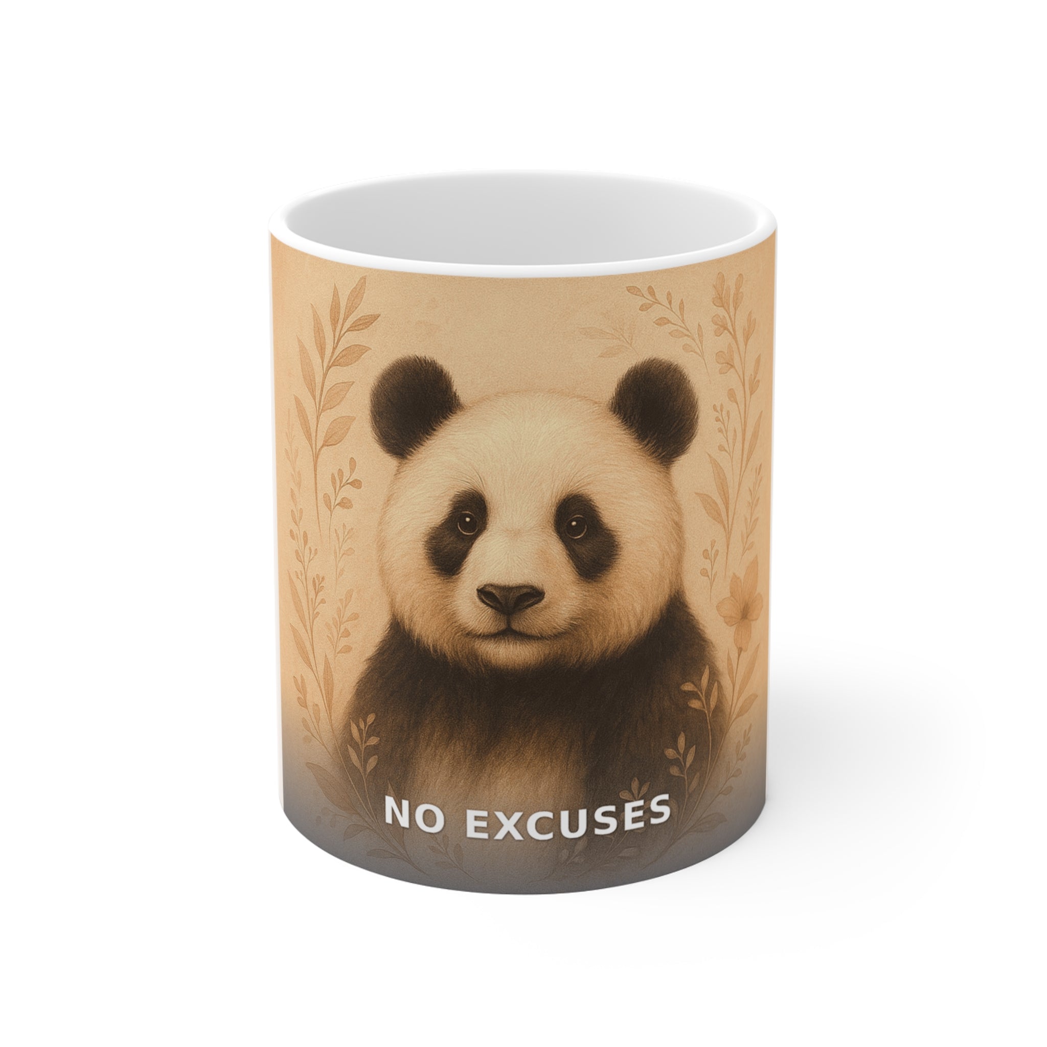 "No Excuses" Black Cat Mug | College Girl Gift | Fashion | KayKay Classics