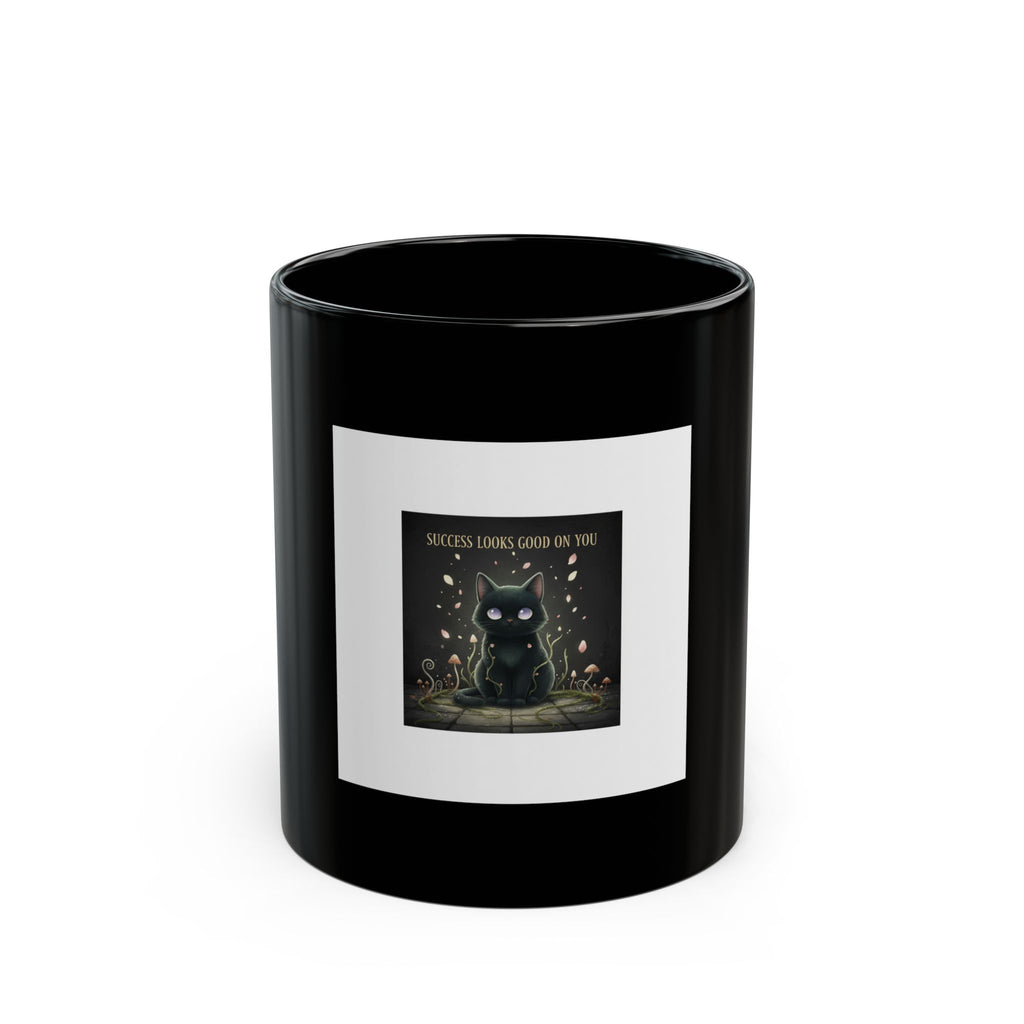 Black Cat Black Mug 11oz – Success Looks Good on You