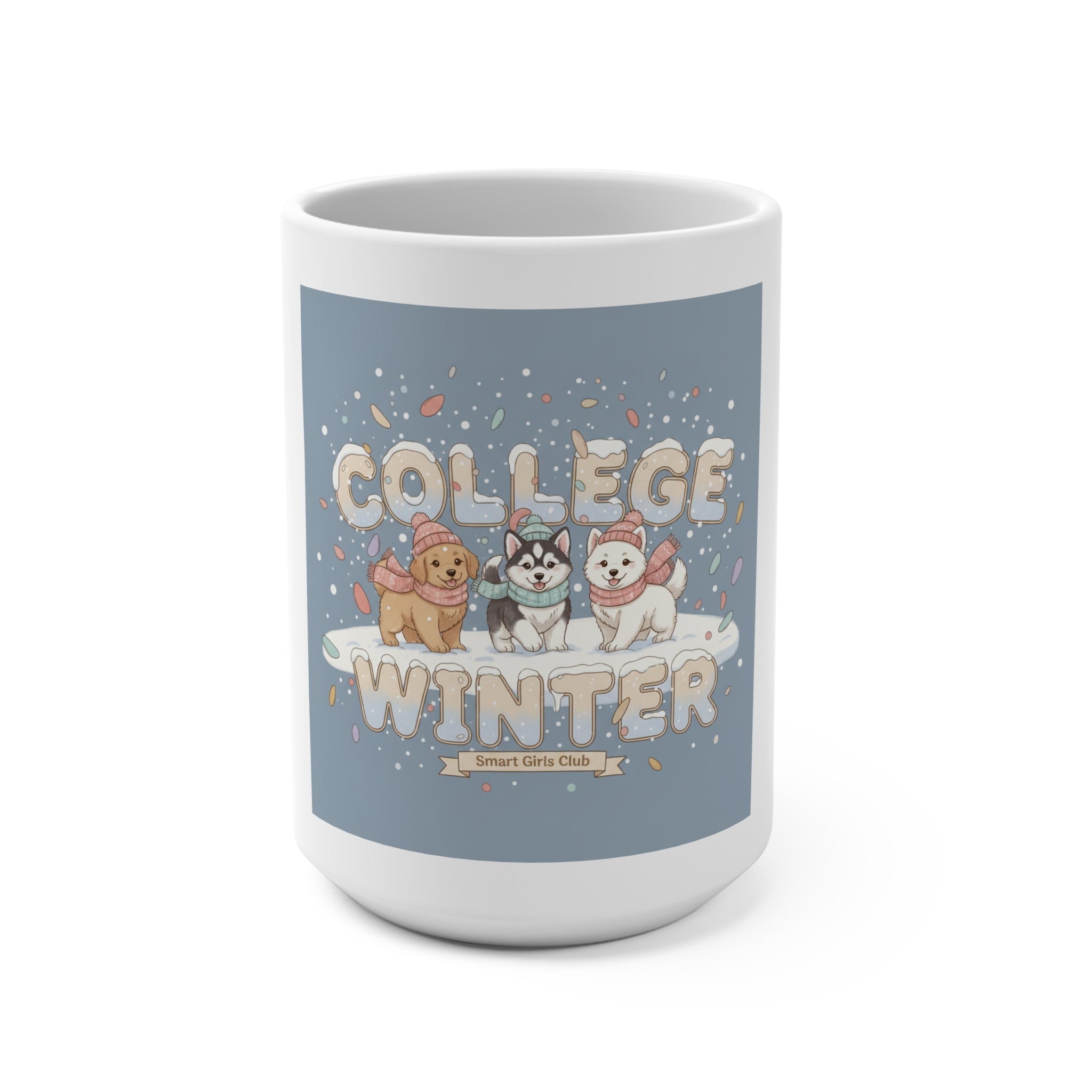 COLLEGE WINTER Dog Mug 15oz