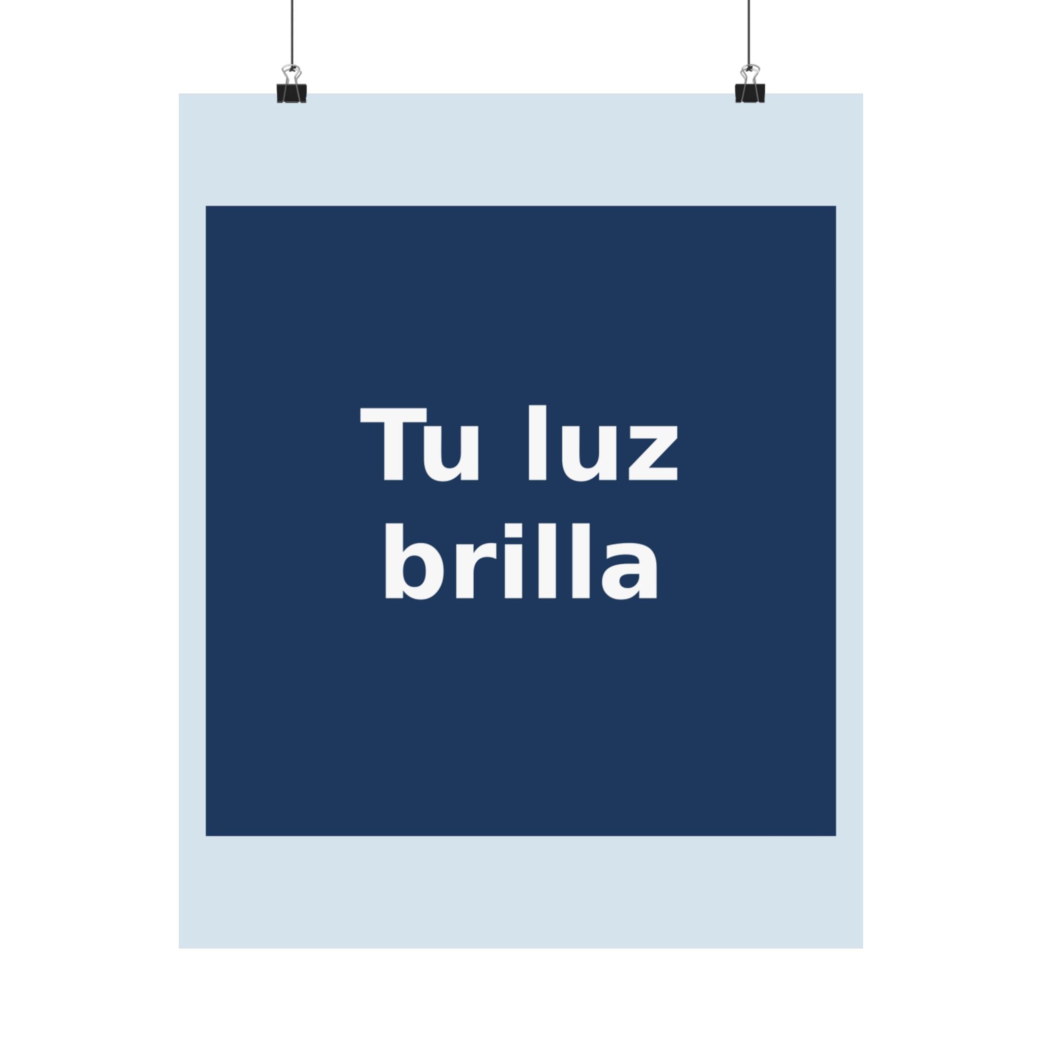 "Tu luz brilla" Black Cat Poster | Trendy Gift for Her | Lifestyle | KayKay Classics