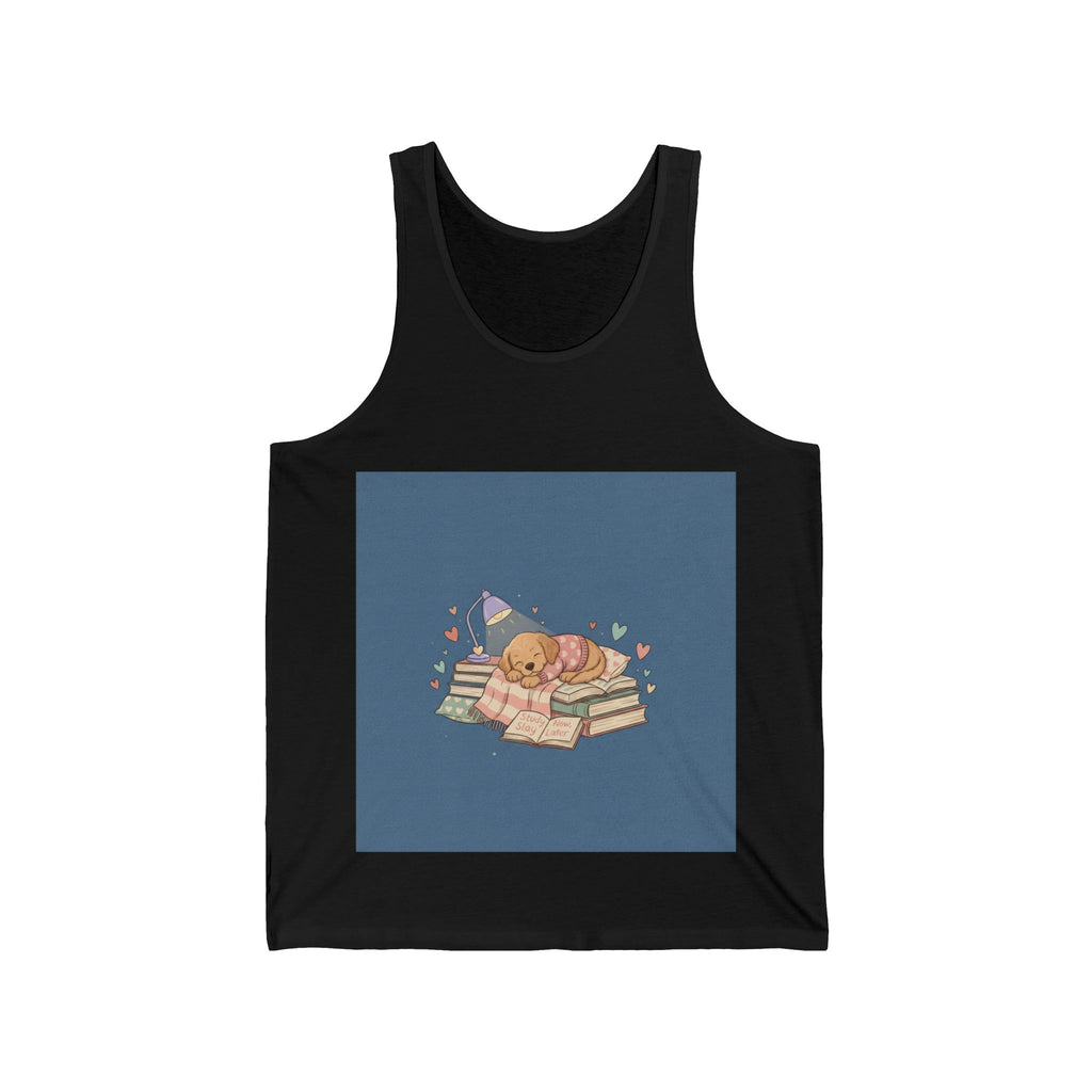 Study Slay Now, Later Puppy Tank Top