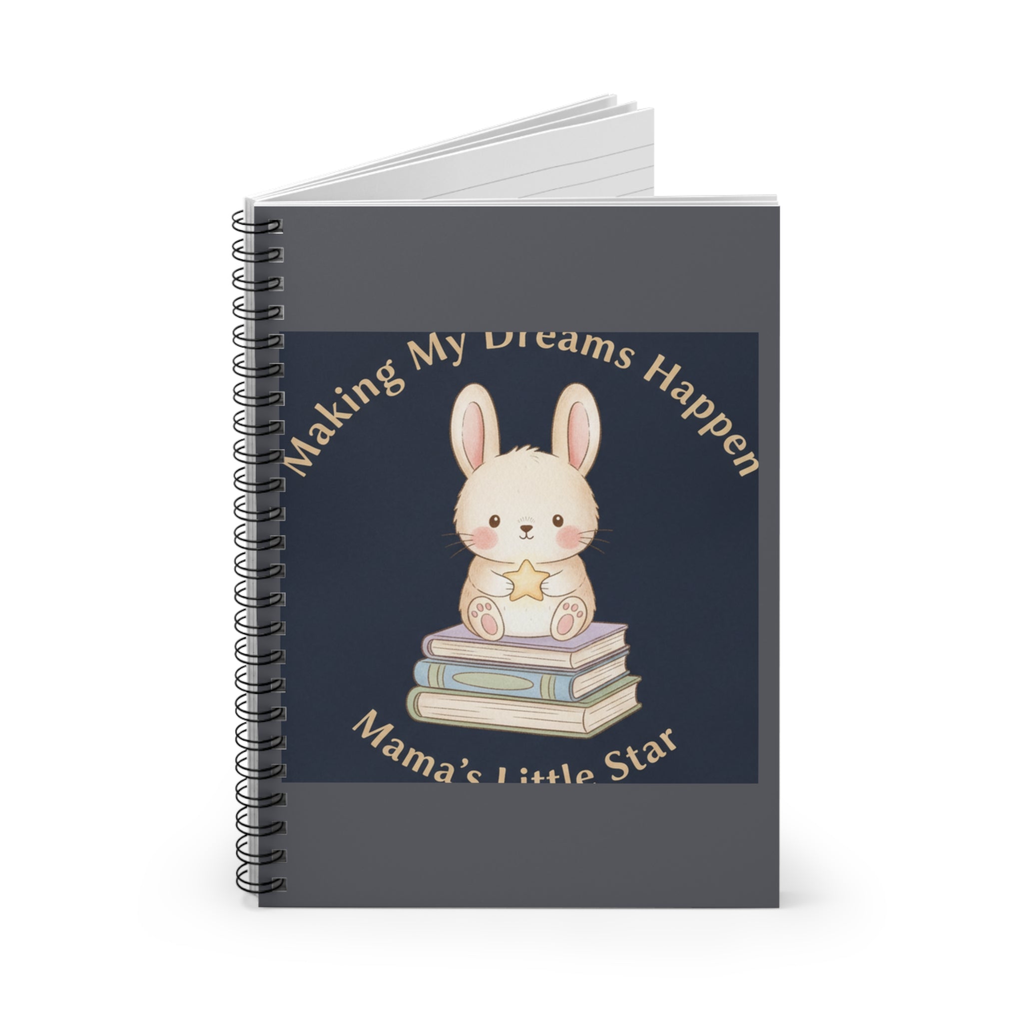 Bunny Spiral Notebook – Making My Dreams Happen Mamas Little Sta