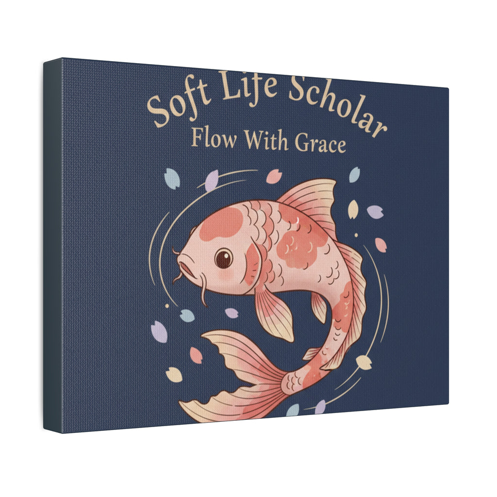 Koi Canvas Print – Soft Life Scholar Flow With Grace