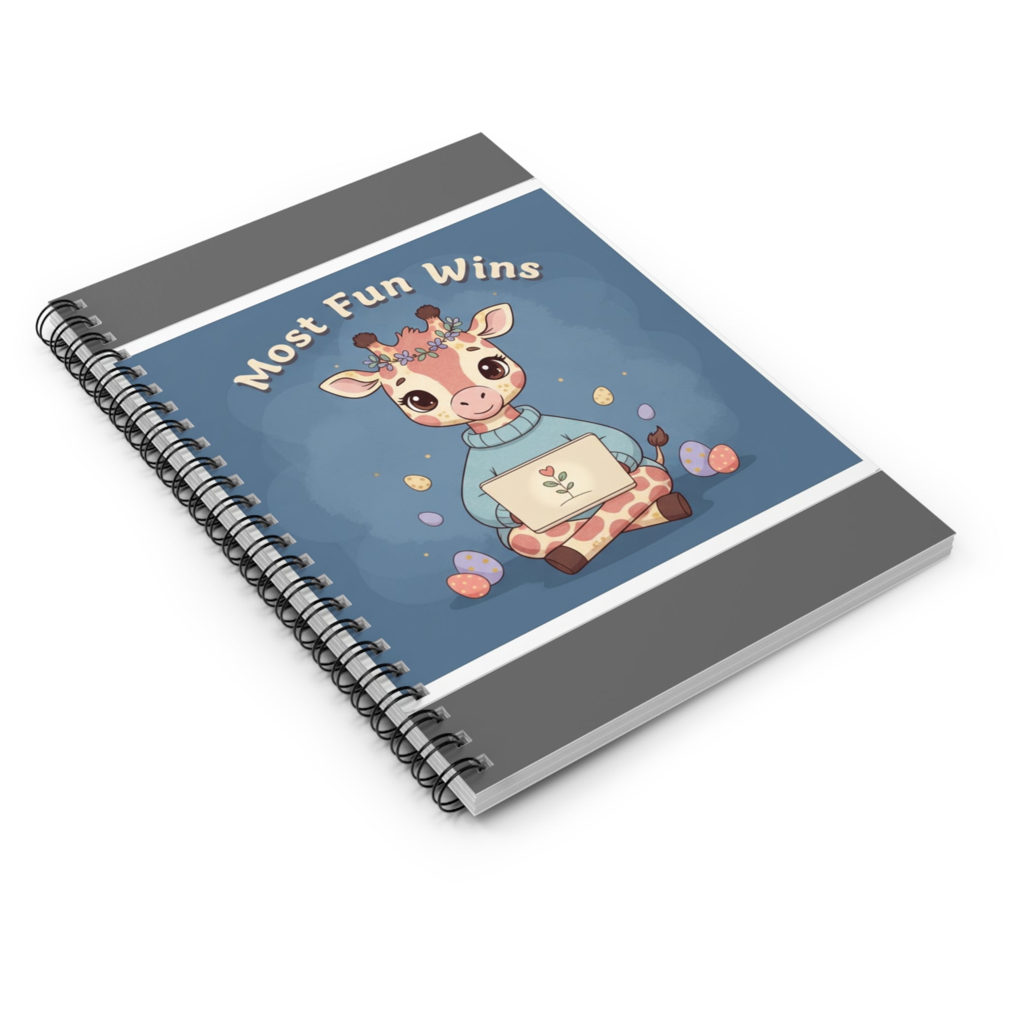Giraffe Spiral Notebook – Most Fun Wins