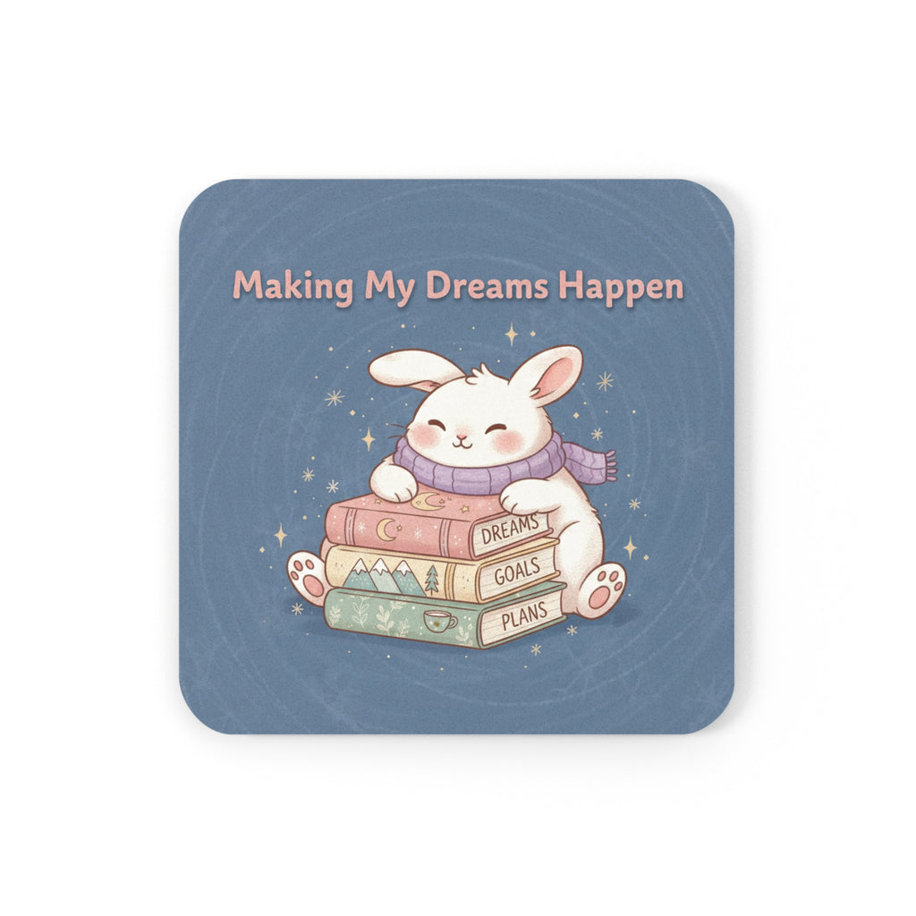 Rabbit Cork Coaster – Making My Dreams Happen