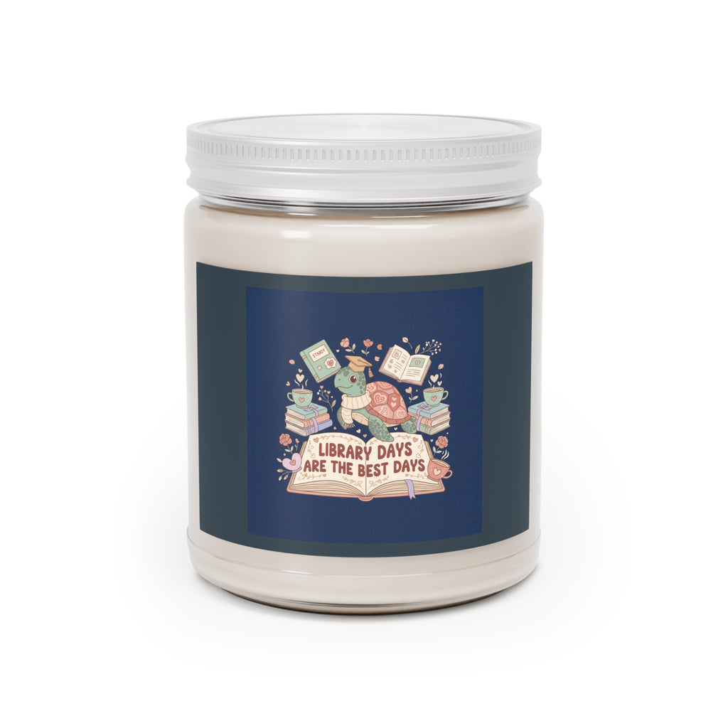 LIBRARY DAYS ARE THE BEST DAYS Turtle Scented Candle