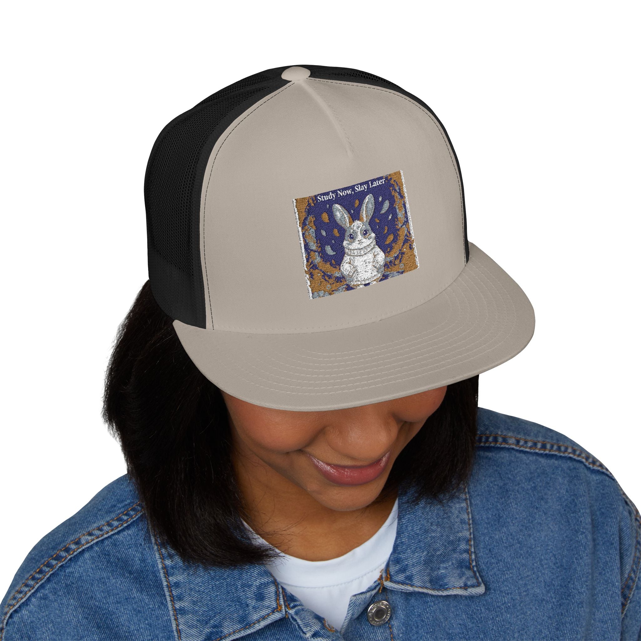 Bunny Trucker Cap – Study Now Slay Later