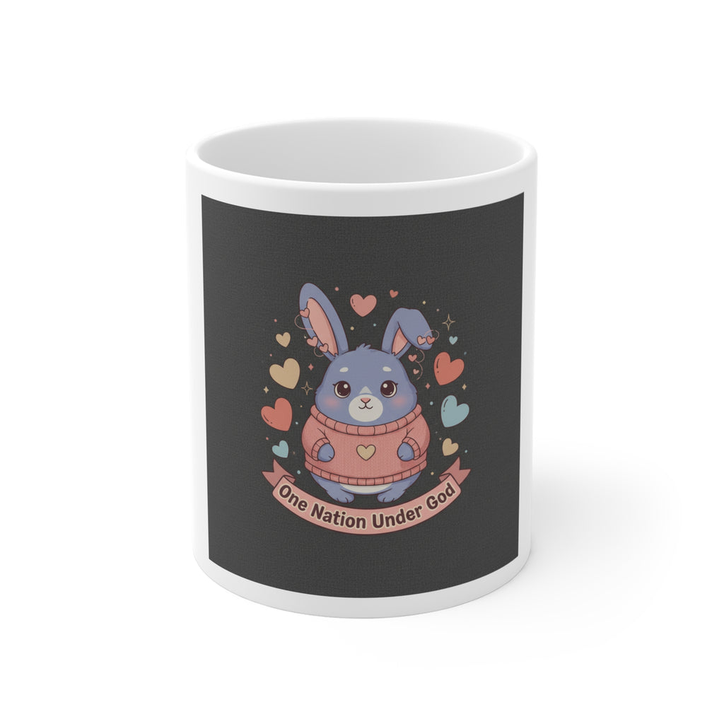Bunny Mug 11oz – One Nation Under God
