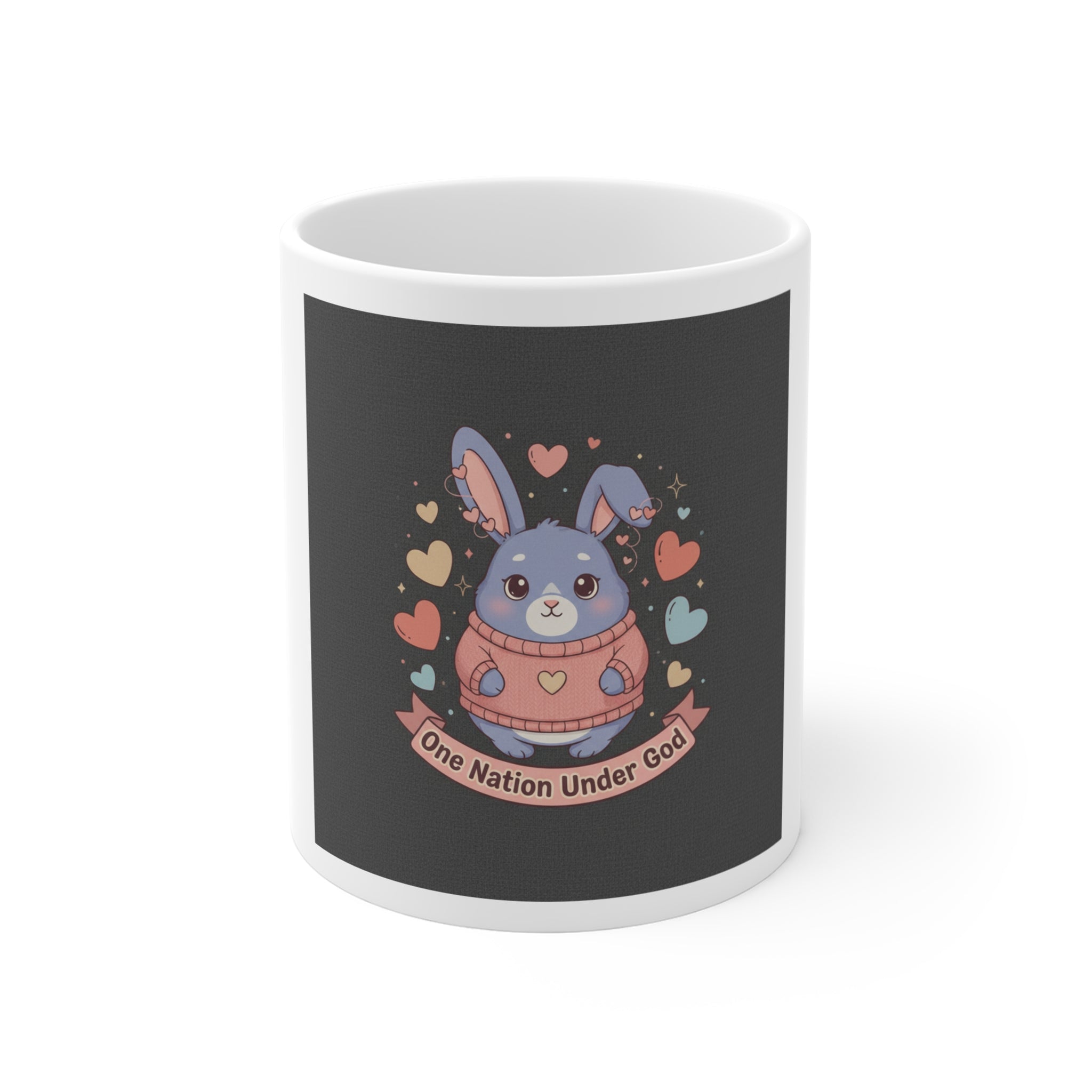 Bunny Mug 11oz – One Nation Under God