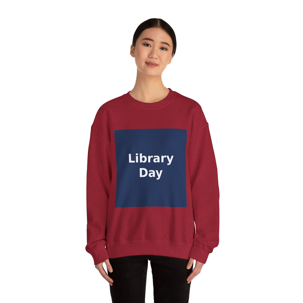 "Library Day" Black Cat Crewneck | College Girl Gift | Fashion | KayKay Classics