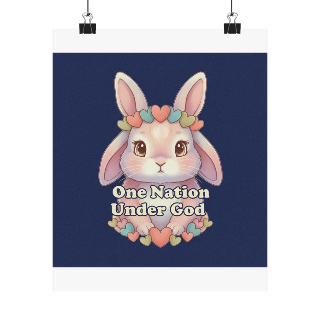 Bunny Poster – One Nation Under God