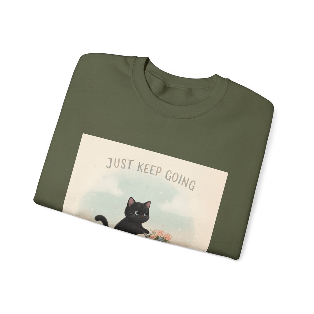 "Design" Black Cat Crewneck | College Girl Gift | Fashion | KayKay Classics