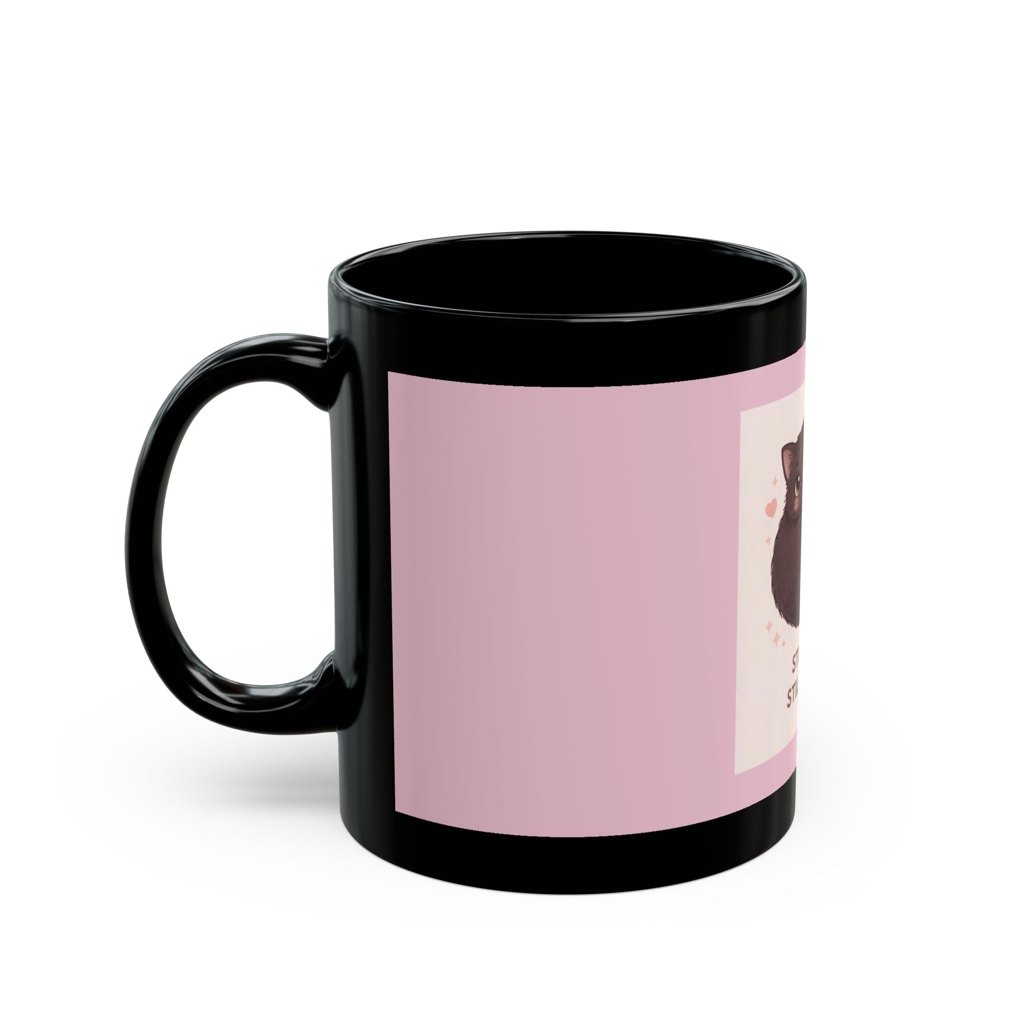 "STILL SOFT. STILL LOVING" Black Cat Black Mug | College Girl Gift | Fashion | KayKay Classics