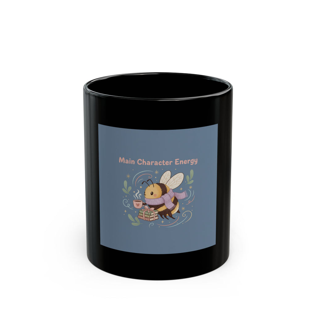 Bunny Black Mug 11oz – Main Character Energy