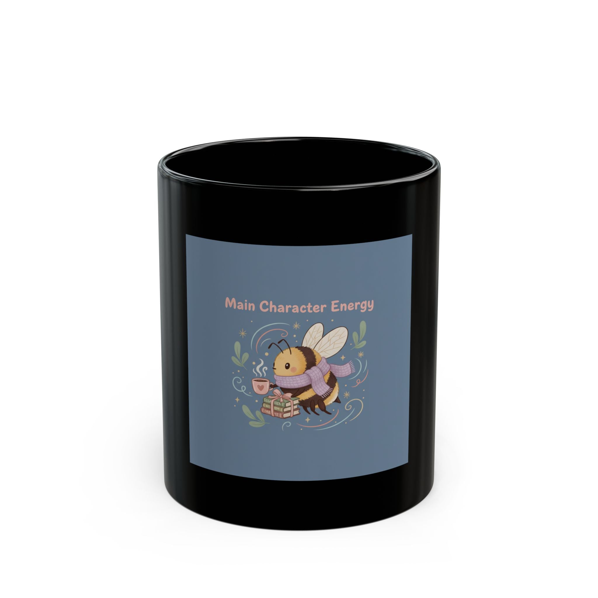 Bunny Black Mug 11oz – Main Character Energy