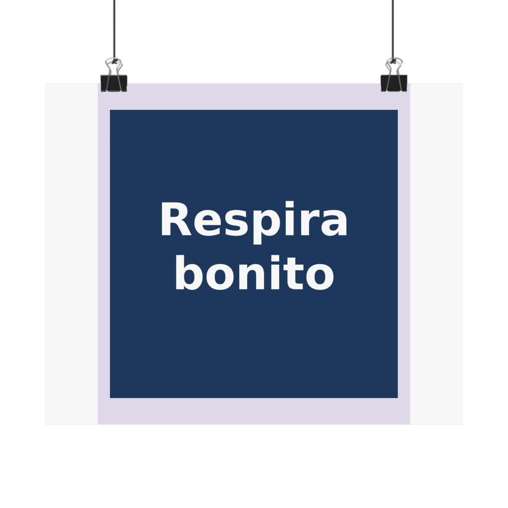 "Respira bonito" Black Cat Poster | Trendy Gift for Her | Lifestyle | KayKay Classics